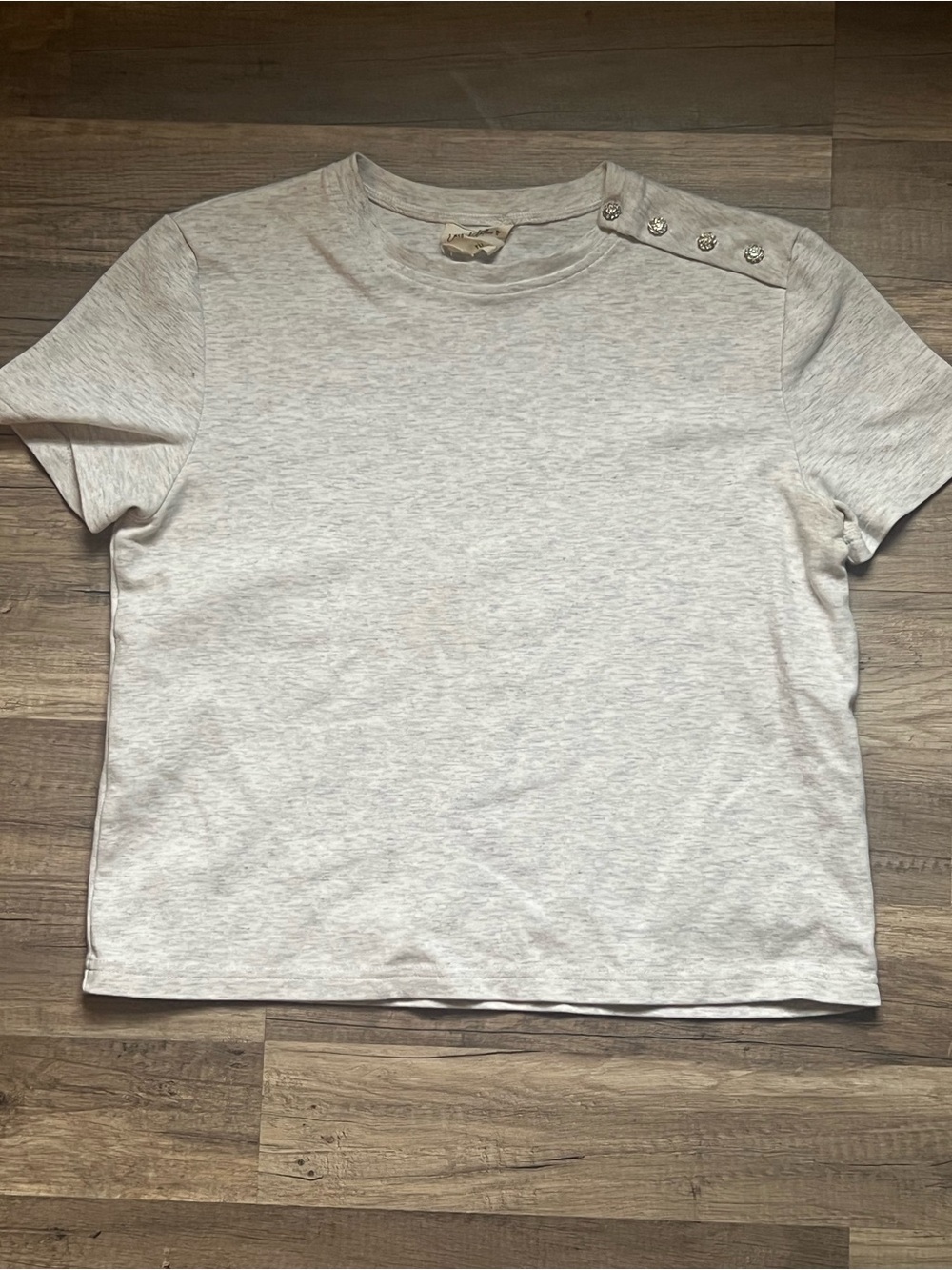 Easy Clothing-Light Heather Gray Short Sleeve